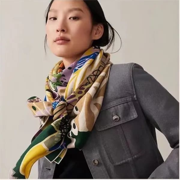에르메스 여성 그린 스카프 - Hermes Womens Green Scarf - he35x - 1