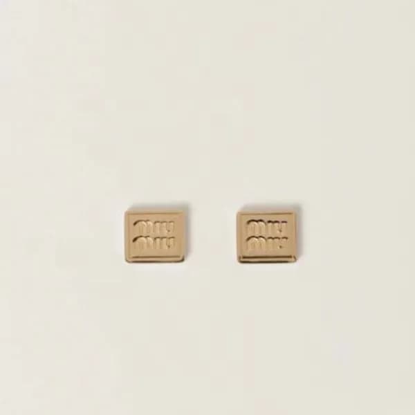 미우미우 여성 골드 이어링 - Miumiu Womens Gold Earring - acc4… - 1