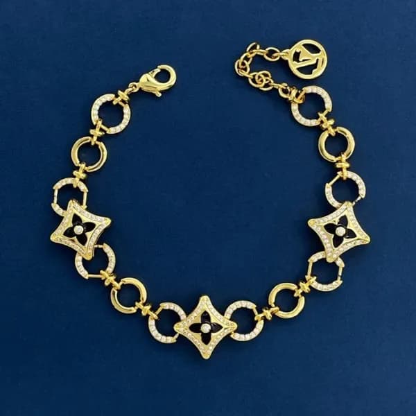 루이비통 여성 골드 팔찌 - Louis vuitton Womens Gold Bangle -… - 1
