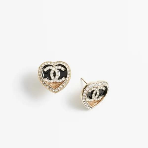 샤넬 여성 CC 하트 이어링 - Chanel Womens CC Heart Earring -… - 1