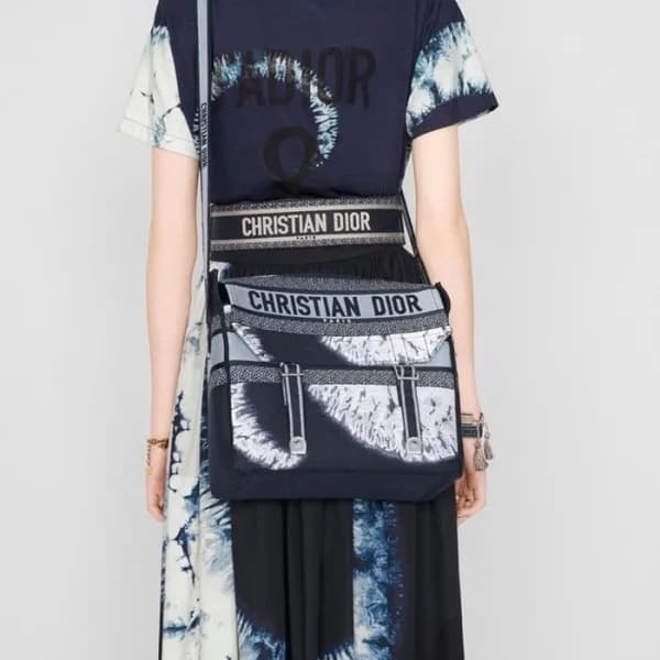디올 여성 네이비 캠프백 - Dior Womens Navy Camp Bag - dib808… - 1