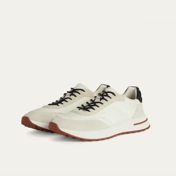 로로피아나 남성 화이트 스니커즈 - Loro Piana Mens White Sneakers… - 1