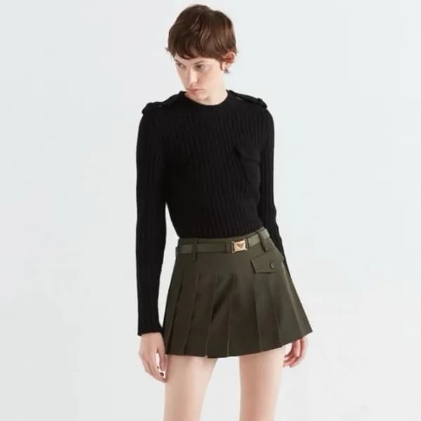프라다 여성 카키 스커트 - Prada Womens Khaki Skirts - prc233… - 1