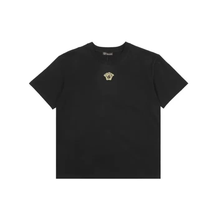 베르사체 남성 이니셜 블랙 티셔츠 - Versace Mens Initial Black Ts… - 1