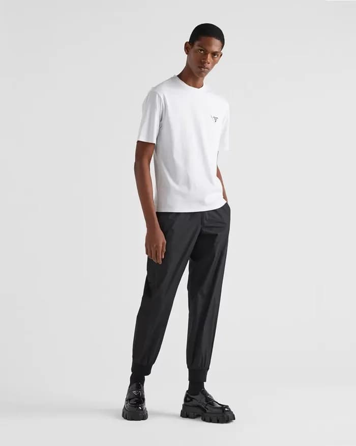 프라다 남성 화이트 반팔티 - Prada Mens White Tshirts - prc357… - 1