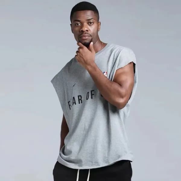 피어오브갓 남성 그레이 나시 - Fear of god Mens Sleeveless Tshi… - 1