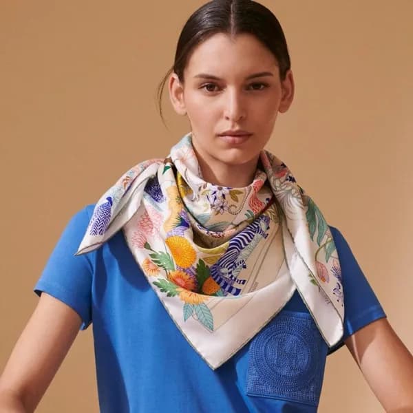 에르메스 여성 그린 스카프 - Hermes Womens Green Scarf - acc21… - 1