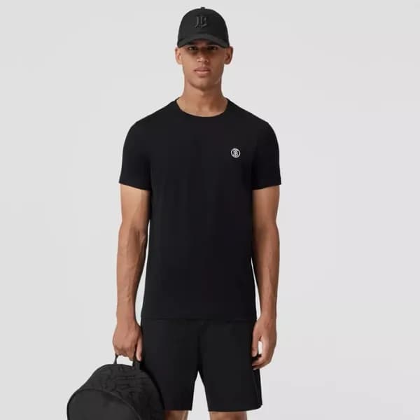 버버리 남성 라운드 반팔 티셔츠 - Burberry Mens Round Tshirt - b… - 1