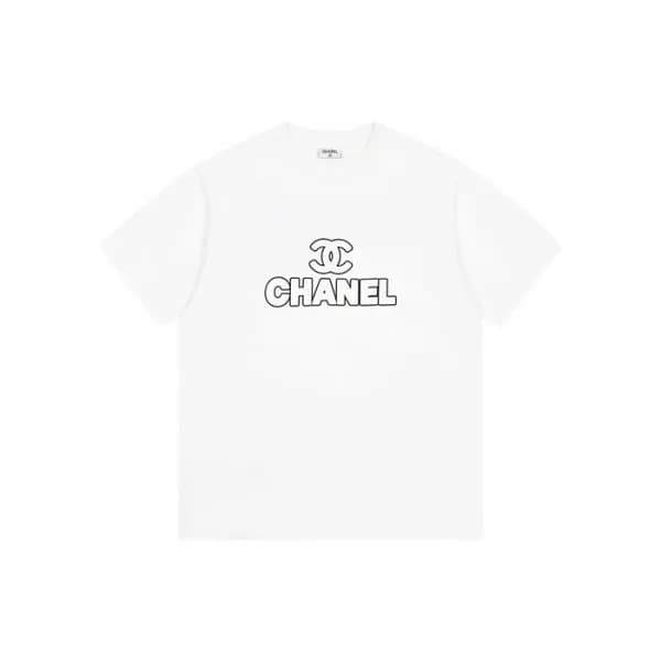 샤넬 남/녀 라운드 반팔티 - Chanel Unisex Round Tshirt - chc6… - 1