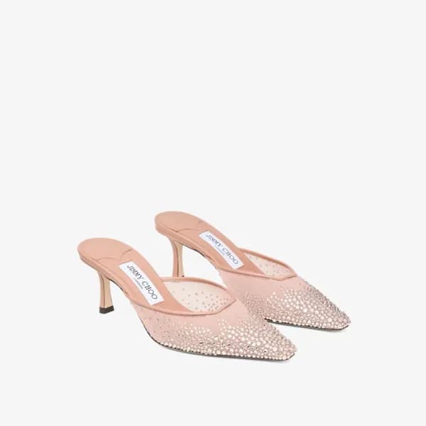 지미추 여성 비비 65 크리스털 메시 뮬 - Jimmy Choo Womens Vivi 65… - 1