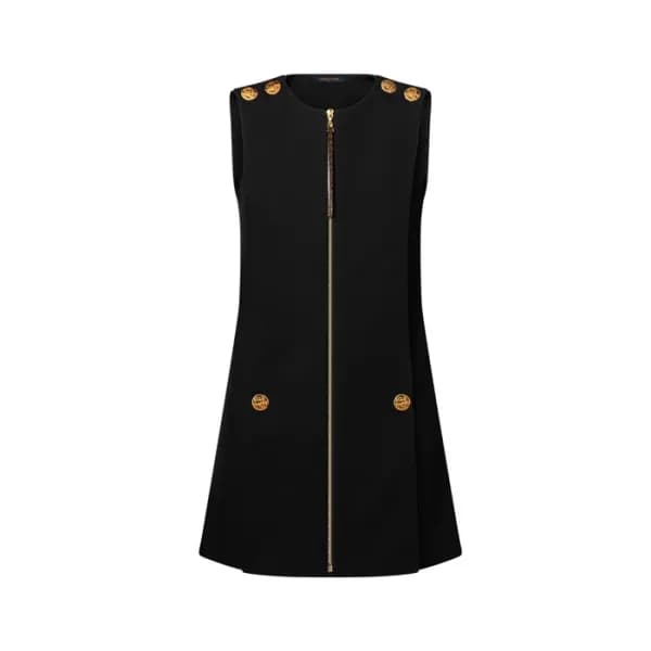 루이비통 여성 버튼 디테일 에이프런 드레스 - Louis vuitton Womens But… - 1