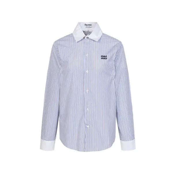 미우미우 여성 체크 셔츠 - Miumiu Womens Dress Shirts - mic12… - 1