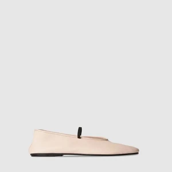 더 로우 여성 엘라스틱 가죽 발레 슈즈 - Tthe Row Womens Elastic Le… - 1