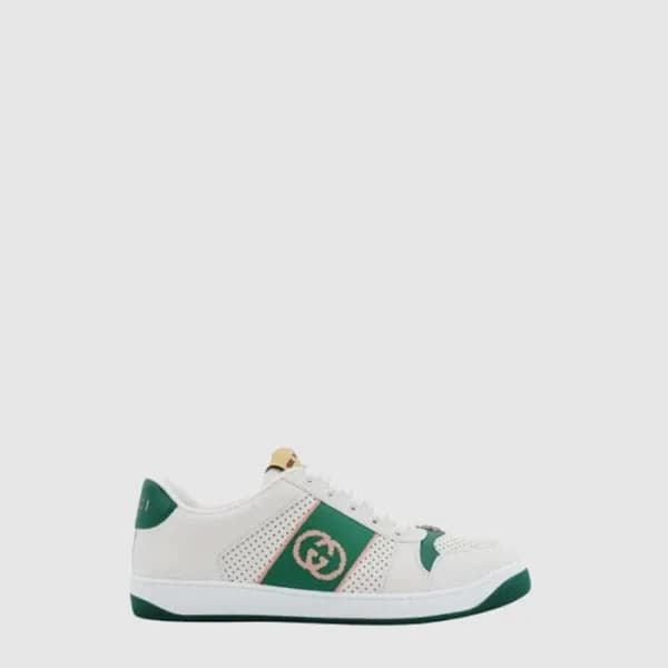 구찌 남/녀 스크리너 레더 스니커즈 - Gucci Unisex Screener Leathe… - 1