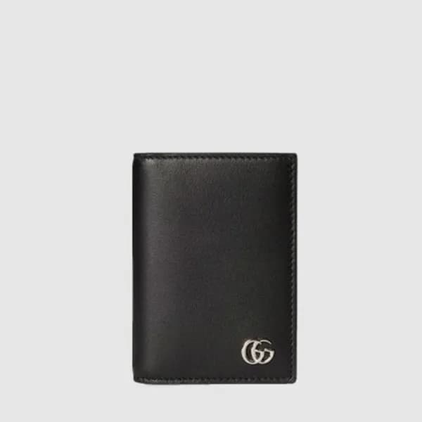 구찌 남성 GG 마몽 바이폴드 카드 케이스 - Gucci Mens GG Marmont Bi… - 1