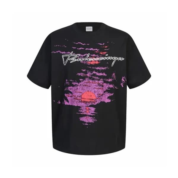 발렌시아가 남성 라운드 반팔 티셔츠 - Balenciaga Mens Round Tshirt… - 1
