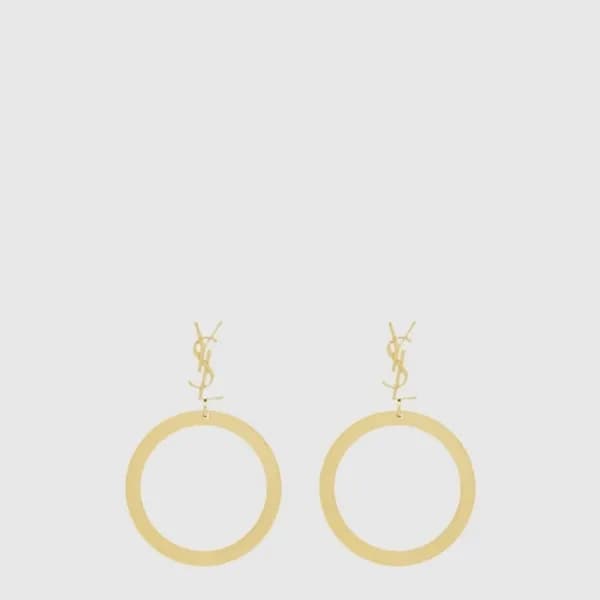 입생로랑 여성 카산드라 펜던트 후프 이어링 - Saint Laurent Womens Cas… - 1