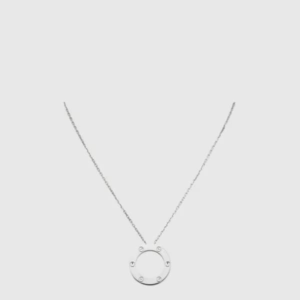 까르띠에 여성 러브 펜던트 네크리스 - Cartier Womens Love Pendant … - 1