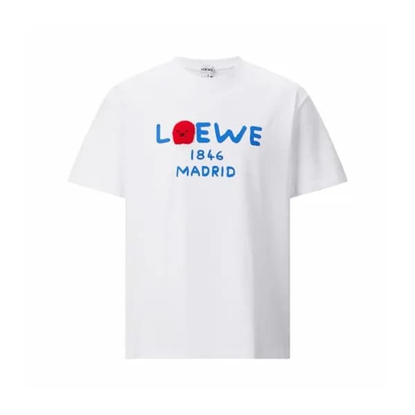 로에베 남성 라운드 반팔티 - Loewe Mens Round Tshirt - loc1595… - 1