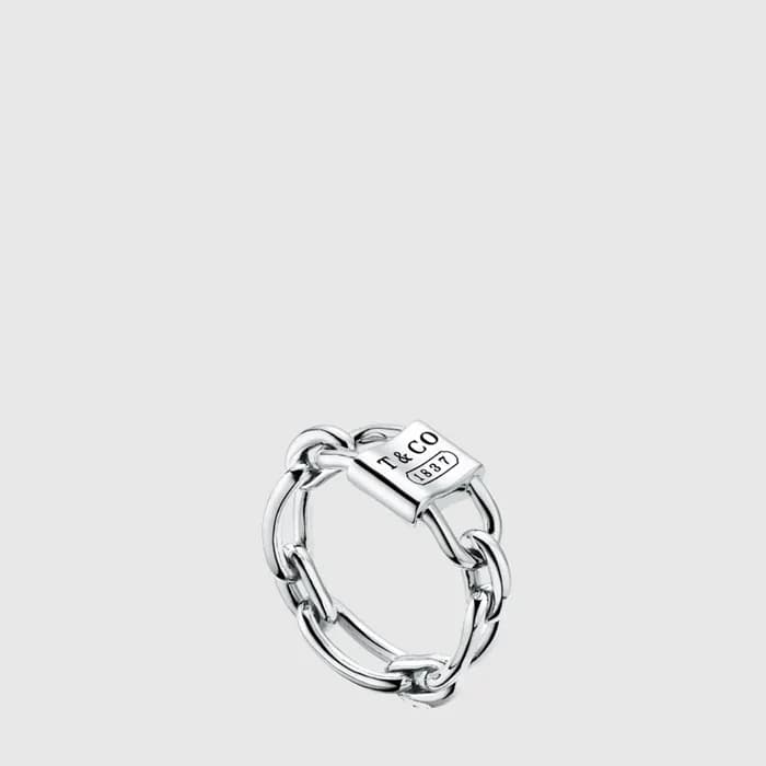 티파니 여성 풀 스몰 더블 락 링 - Tiffany Womens Small Double Lock Ring - acc9177x - 1