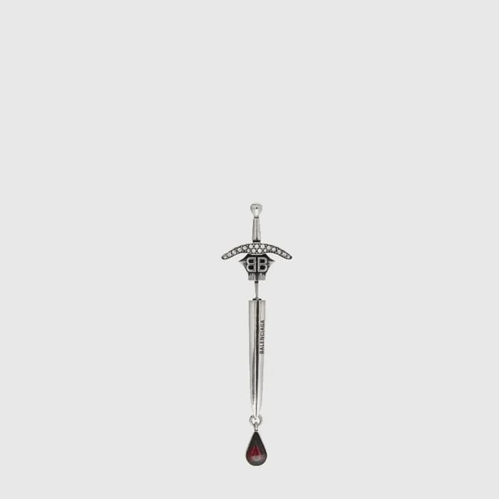 발렌시아가 남성 고딕 검 이어링 - Balenciaga Mens Goth Sword Earring - acc11011x - 1