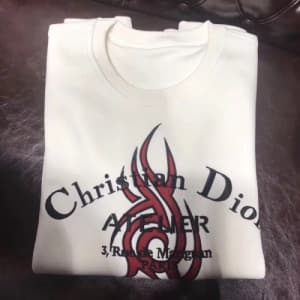DIOR 2018 COTTON HOOD TEE - 디올 코튼 라운드티 , 2색 (화이트/블… - 1