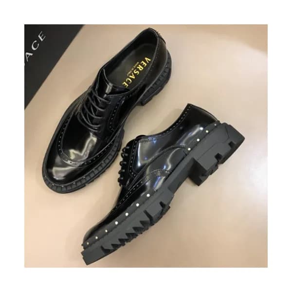 VERSECE 2018 MENS LEATHER OXFORD - 베르사체 남성 레더 옥스퍼… - 1