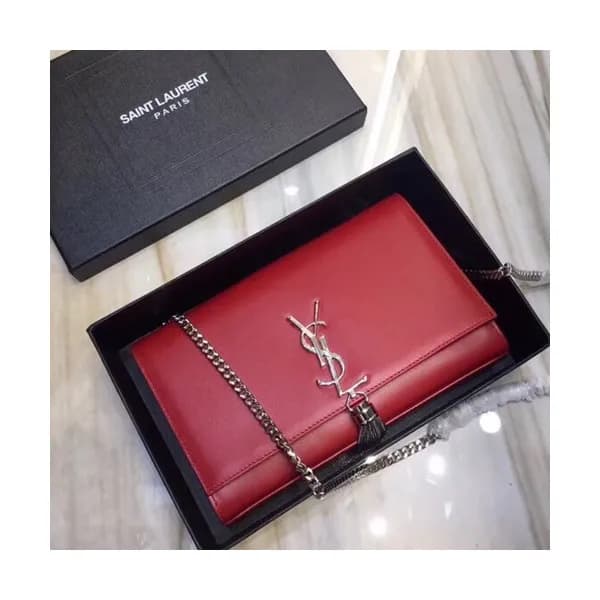 Saint Laurent Women Tassel Chain Satchel Shoulder … - 1