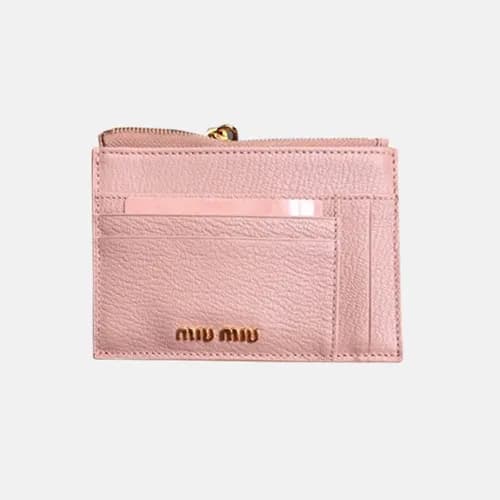 MiuMiu 2018 Madras Leather Card Wallet 5MC446 - 미우… - 1