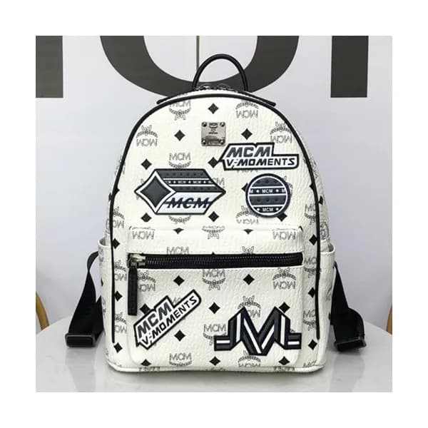 MCM Visetos Victory Patch Stark Leather Back Pack,… - 1