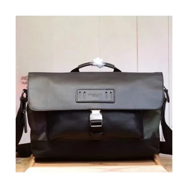 Coach Leather Tote Shoulder Bag,33cm - 코치 레더 남성용 토… - 1