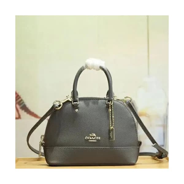 Coach Leather Mini Tote Shoulder Bag,16cm - 코치 레더 … - 1