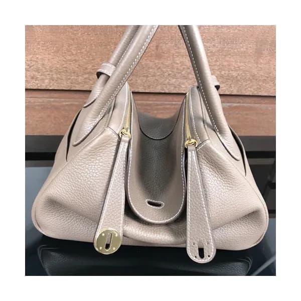Hermes Lindy Togo Leather Tote Shoulder Bag ,26cm … - 1