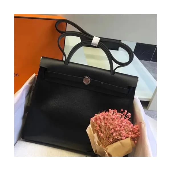 Hermes Herbag Canvas Tote Shoulder Bag ,31cm - 에르메… - 1