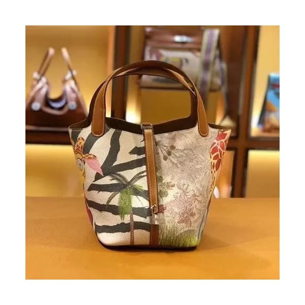 Hermes Picotin Lock Togo Leather Tote Bag,22cm - 에… - 1