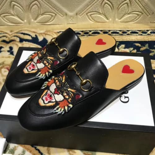 Gucci 2018 Angry cat Embroidery Bloafer - 구찌 앵그리캣 … - 1