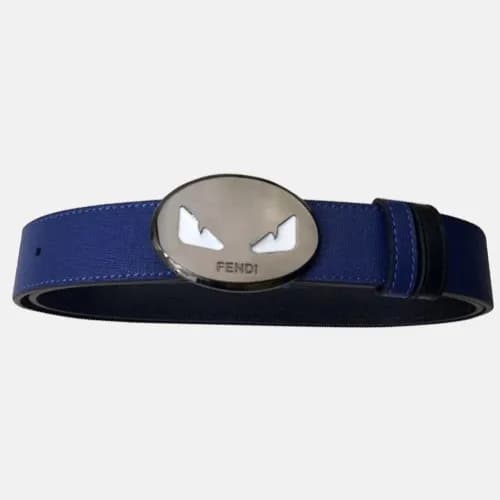 Fendi 2019 Mens Reversible Monster Buckle Leather … - 1