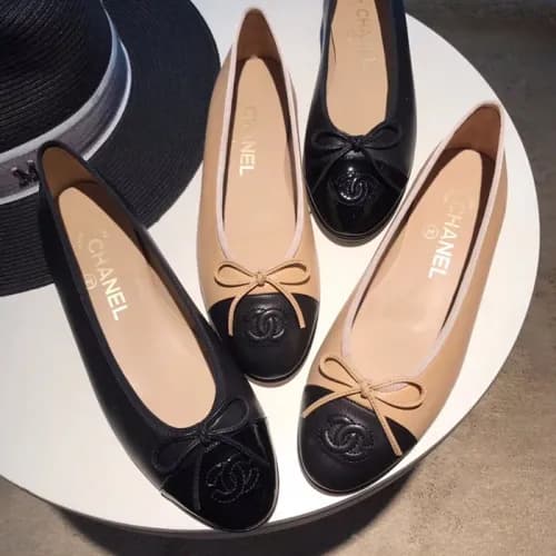 Chanel 2018 Ladies Classic CC Logo Ballet Shoes - … - 1