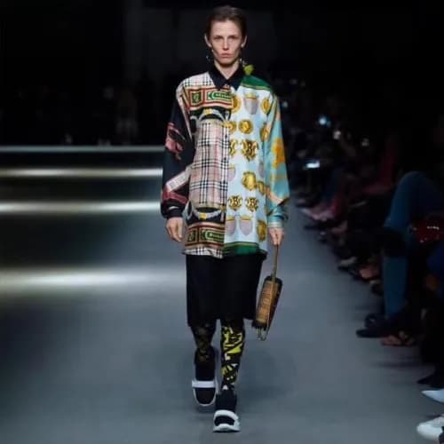 Burberry 2019 Mm/Wm Half-pattern Silk Shirt - 버버리 … - 1