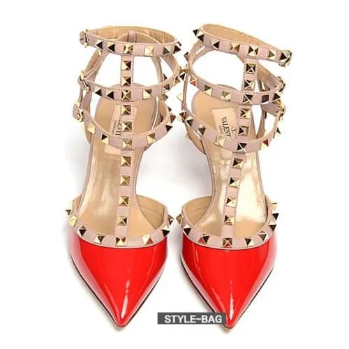 Valentino 2019 Womens Rock Stud Strap Sandals - 발렌… - 1
