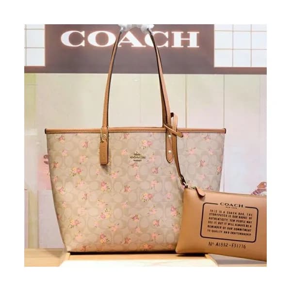 Coach Riversible Tote Shoulder Shopper Bag,32cm - … - 1