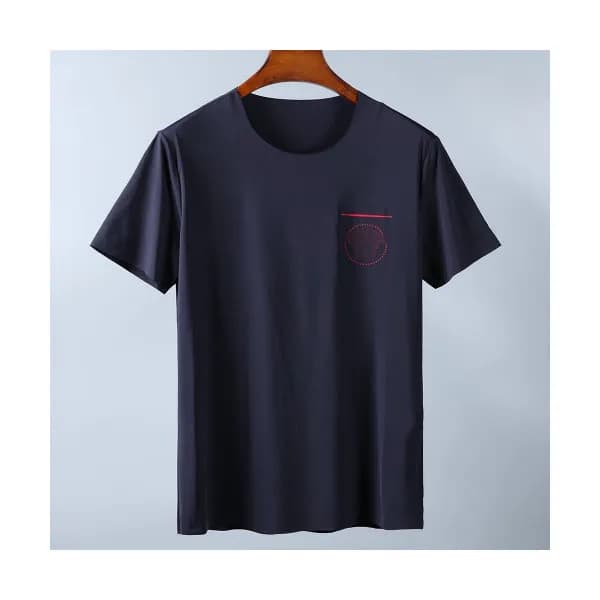 Versace 2019 Mens Logo Cotton Short Sleeved Tshirt… - 1