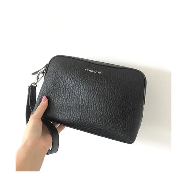 Burberry 2019 Leather Clutch Bag, 25cm - 버버리 2019 … - 1