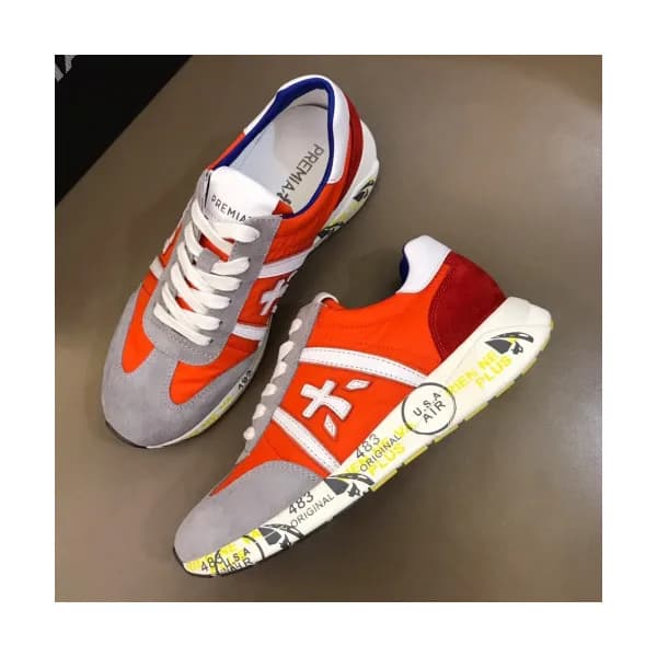 Premiata 2019 Mens Initial Logo Cajual Suede Sneak…