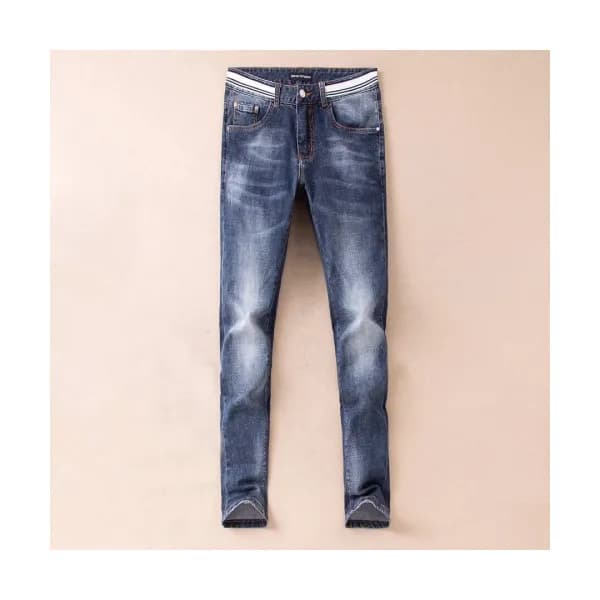 Armani 2019 Mens Steel Logo Slim Fit Denim Pants -… - 1