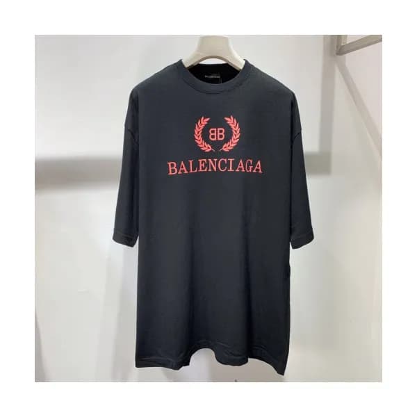 Balenciaga 2019 Mm/Wm Oversize Logo Short Sleeved … - 1