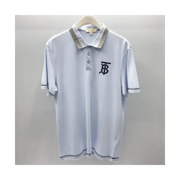 Burberry 2019 Mens Logo Polo Cotton Short Sleeved … - 1