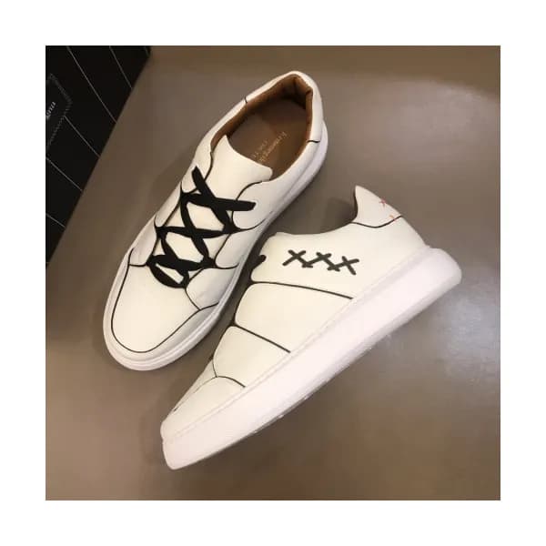 Ermenegildo Zegna 2019 Mens Logo Leather Sneakers… - 1