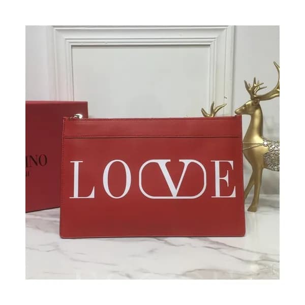 Valentino 2019 Leather Clutch Bag,30CM - 발렌티노 201… - 1