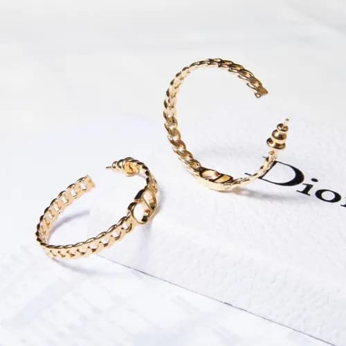 Dior Yellow Gold Earring - 디올 여성용 18k도금 옐로우 골드 … - 1